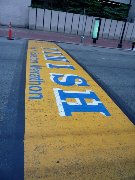 The Boston Marathon Finish Line!