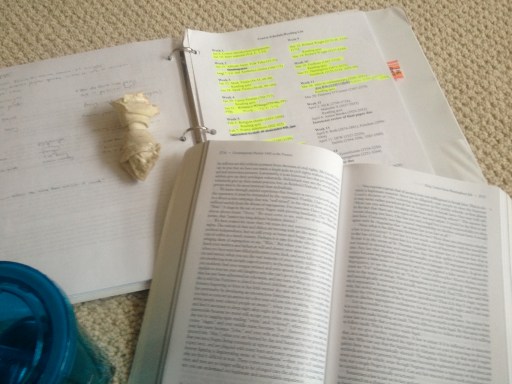 Ella left a small gift for me on my homework.